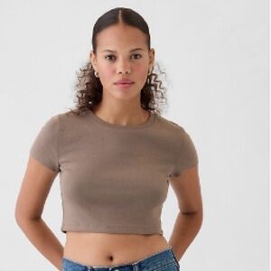 Gap - Crop Cotton Tee - M Tall
